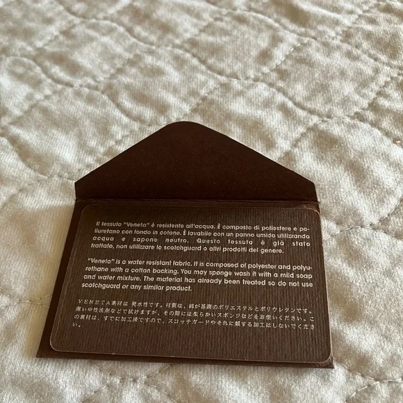 BOTEGA VANETTA nylon handbag.  Black.  6”x13”. Zip closure. Care card. - Picture 7 of 10